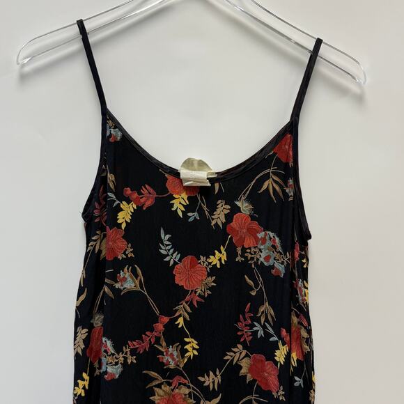 VTG Exit 51 Whimsygoth Fairy Dark Floral 90s Y2K Strappy Maxi Dress (S/M) - Picture 3 of 9